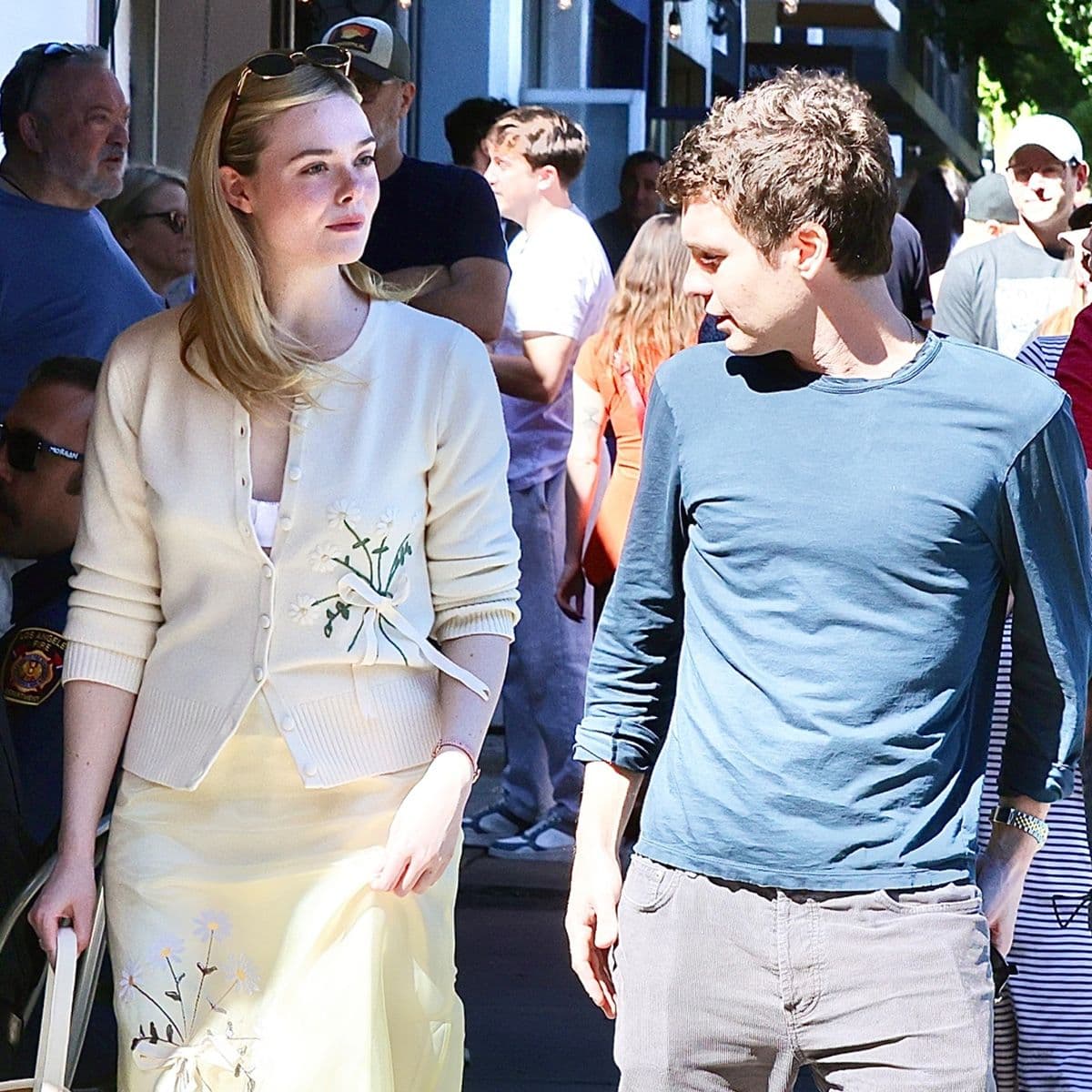 Forget Tank Tops—Elle Fanning Knows This Transitional Basic Looks Better With Spring's Biggest Skirt Trend