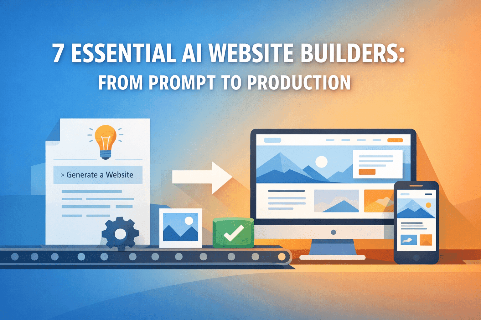 7 Essential AI Website Builders: From Prompt to Production